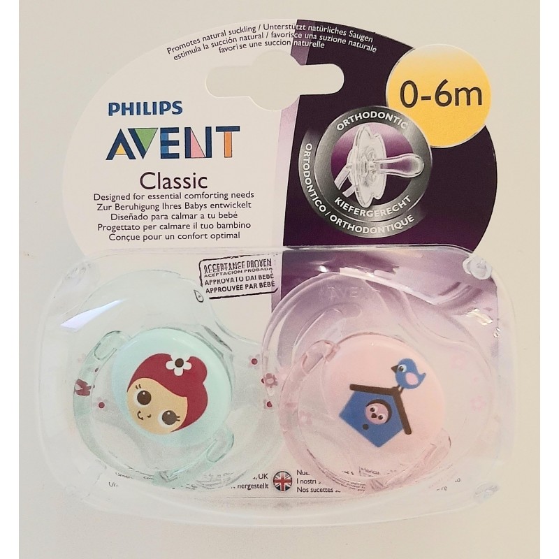 CHUPETE SILICONA PHILIPS AVENT ULTRA AIR COLLECTION 0 - 6 ME